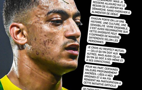 南特前锋拒绝在法甲反恐同日出场比赛，将被俱乐部处罚